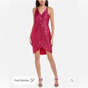 Trina Turk Allure Pink Sequin Mini Dress Size 6 NWT
